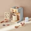 Children's wooden simulation coffee machine toy, little girl playing house, afternoon tea cookies, tea cup set, birthday gift Specification image